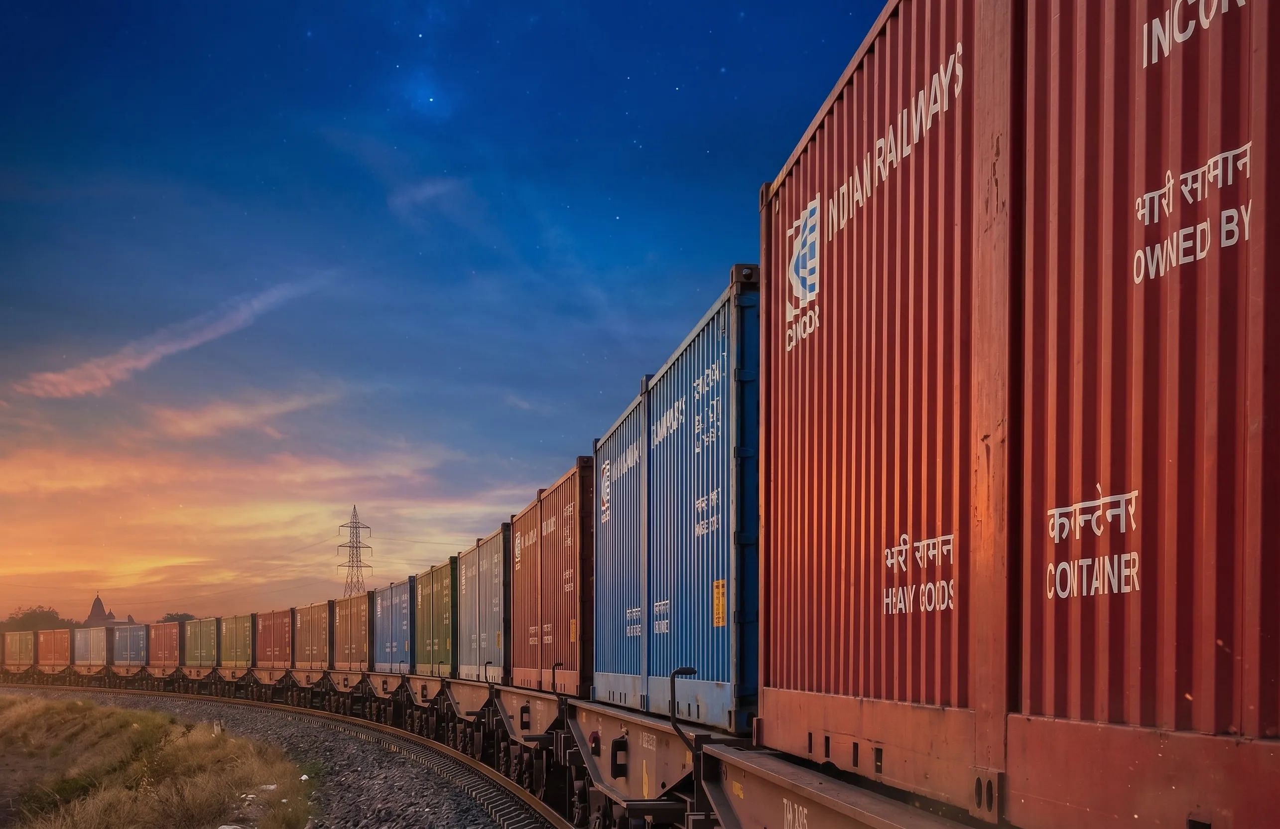 Freight train containers