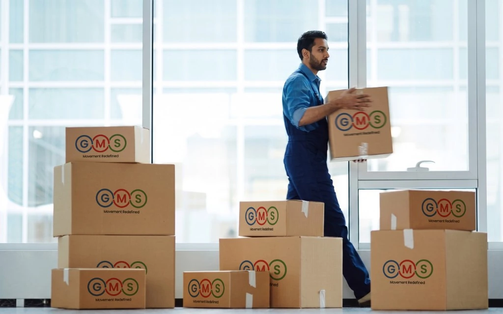 Office relocation specialist at work