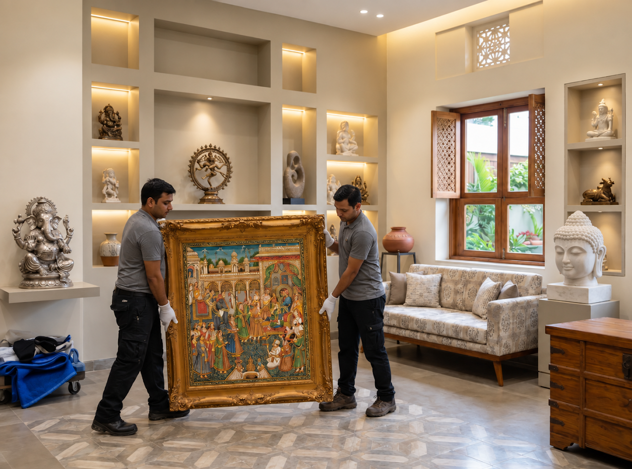 Fine art logistics — packing and transit